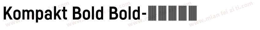 Kompakt Bold Bold字体转换